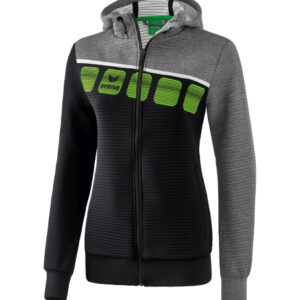 Ladies 5-C Training Jacket with hood Erima