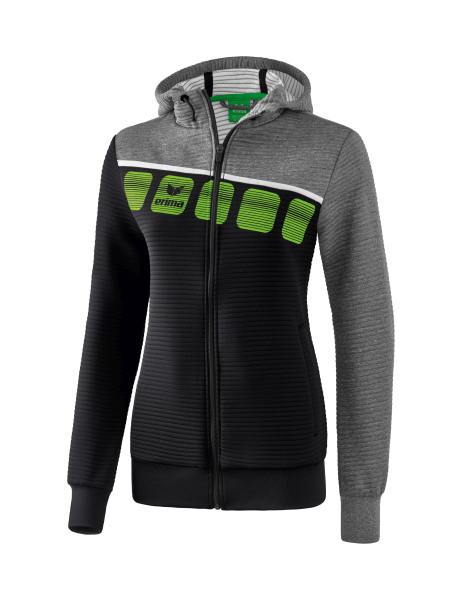 Ladies 5-C Training Jacket with hood Erima Ladies 5-C Training Jacket with hood Erima