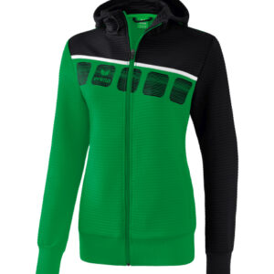 Ladies 5-C Training Jacket with hood Erima