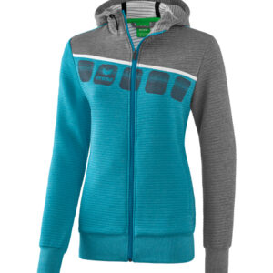 Ladies 5-C Training Jacket with hood Erima
