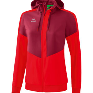 Ladies Squad Track Top Jacket with hood Erima