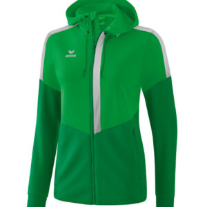 Ladies Squad Training Jacket with hood Erima