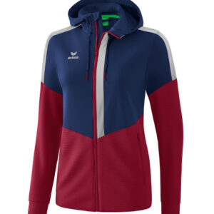 Ladies Squad Training Jacket with hood Erima